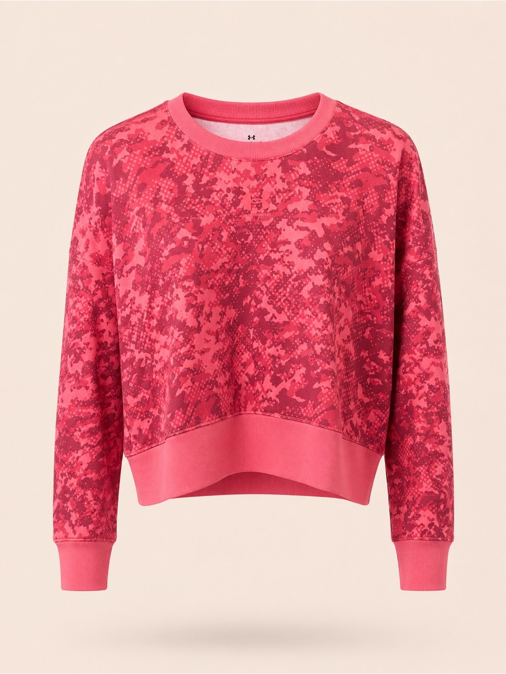 Under Armour Cropped Sweatshirt Rival Fleece Crew Loose Fit Athleisure Women S